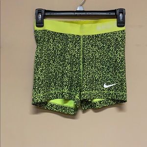 Neon green spandex